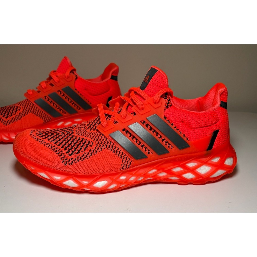 Adidas Ultraboost Web DNA Solar Red Running Shoes | Size 12
